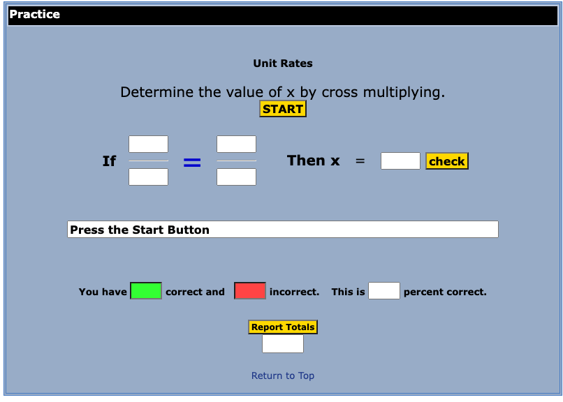 Solving Proportions by Cross Multipying