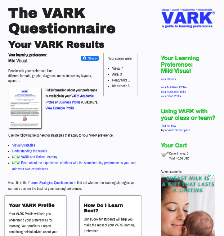 VARK Results