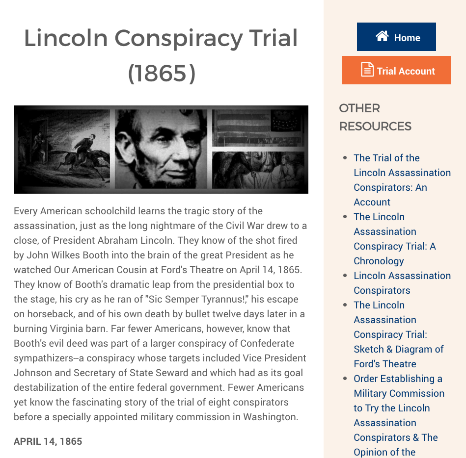 Lincoln Conspiracy Trial