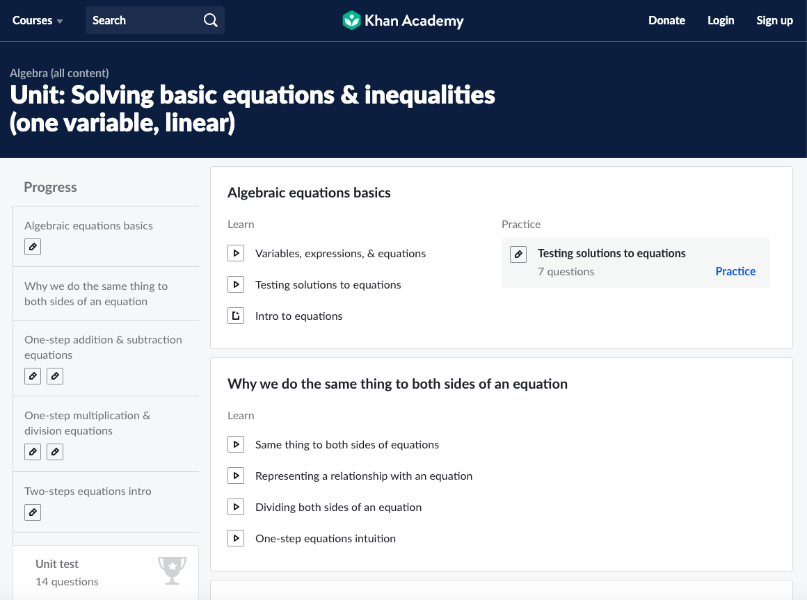 Solving Basic Equations & Inequalities