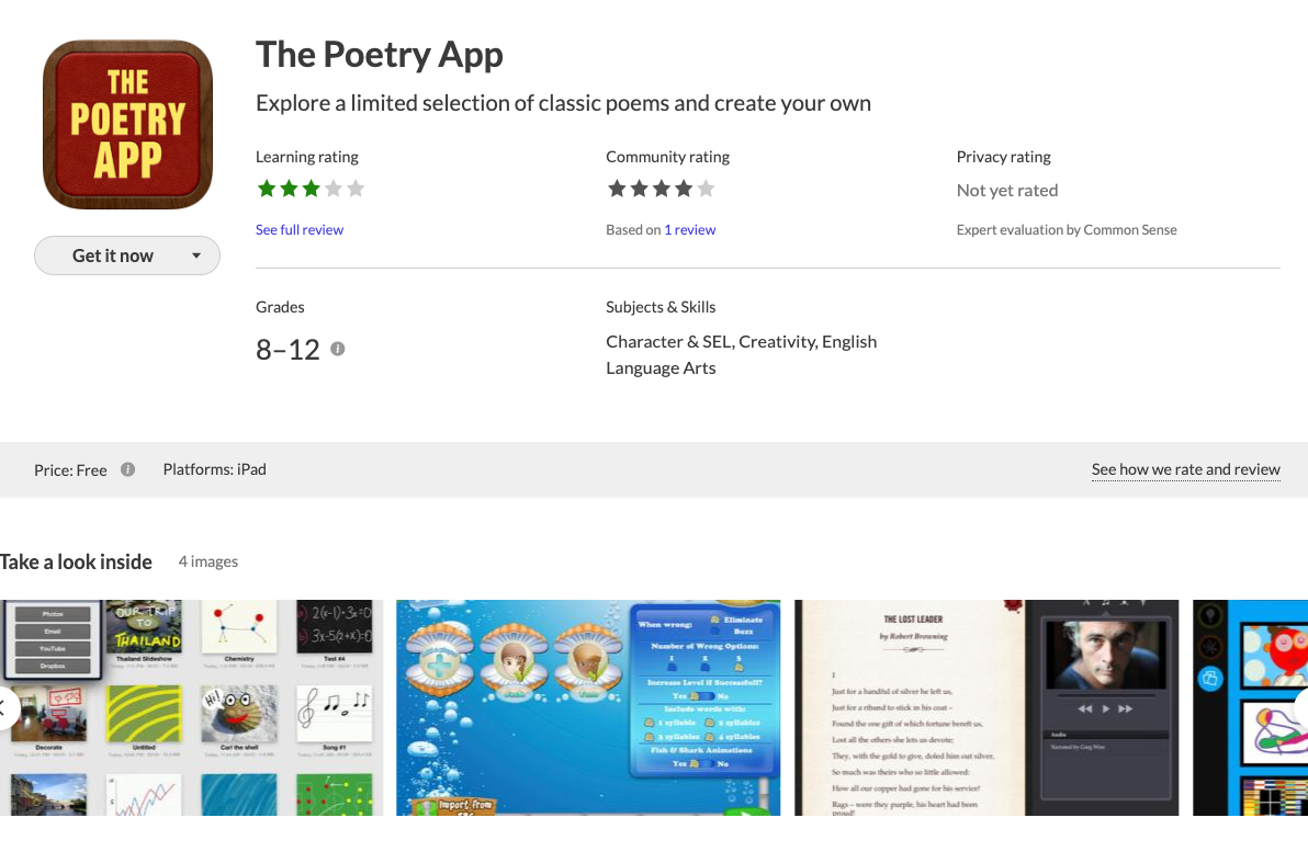 Poetry App