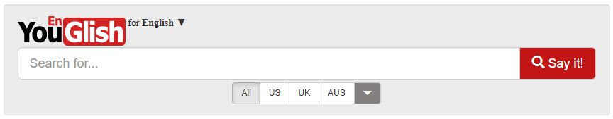 YouGlish - screenshot of site