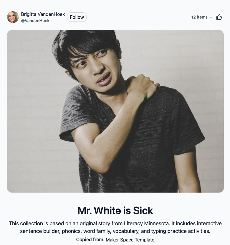 Wakelet: Mr. White is Sick