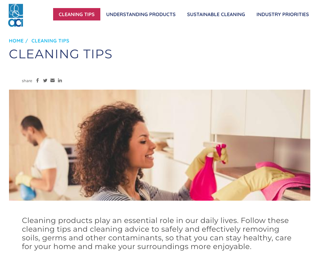 Cleaning Institute Cleaning Tips