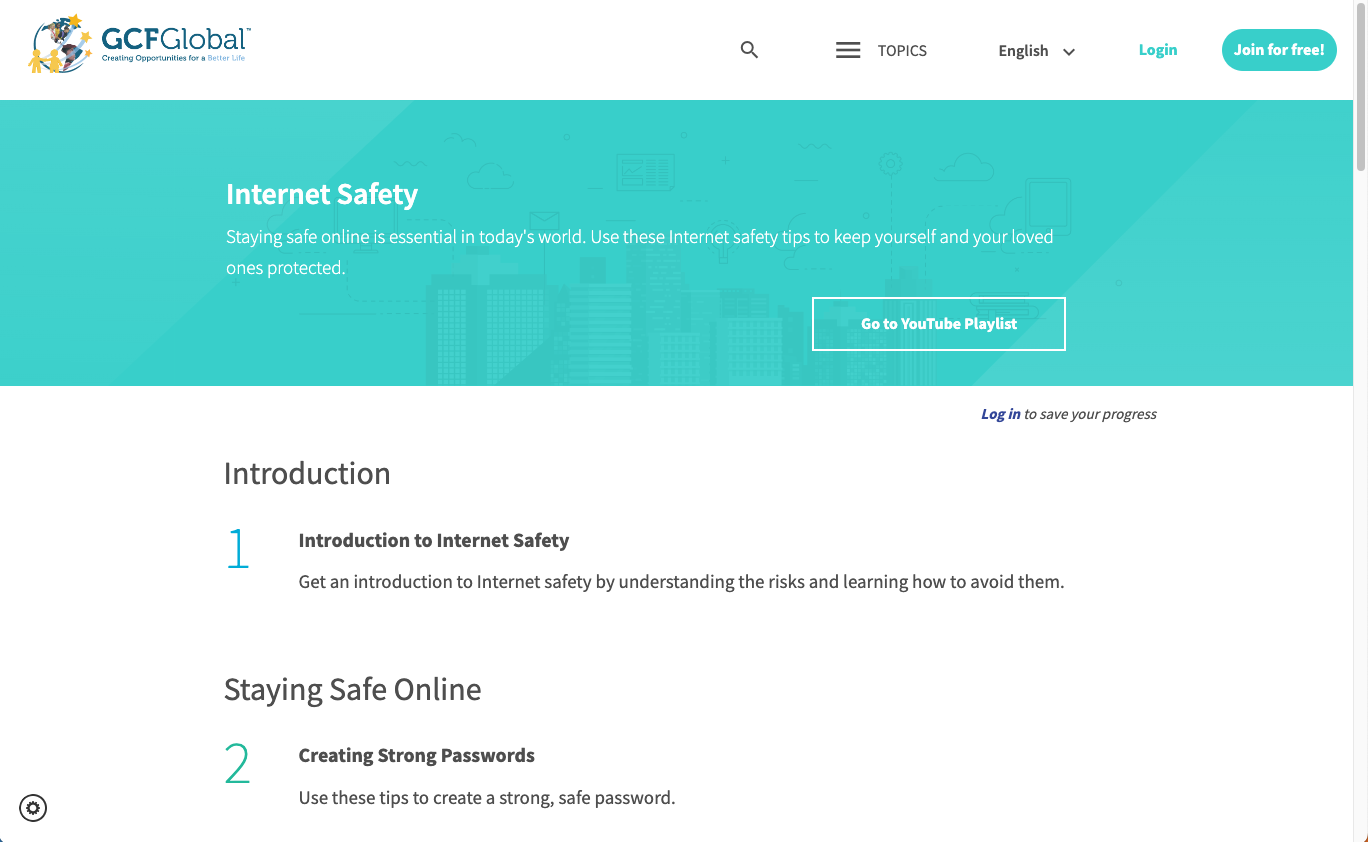 GCF Learn Free Internet Safety