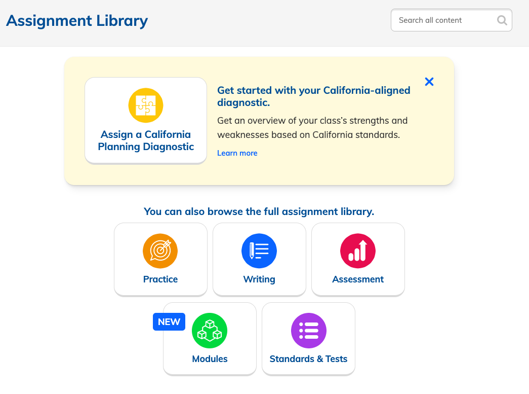 NoRedInk Assignment Library