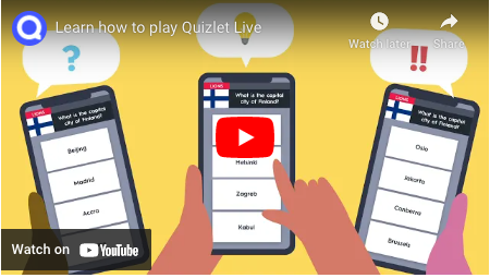 How to play Quizlet Live video