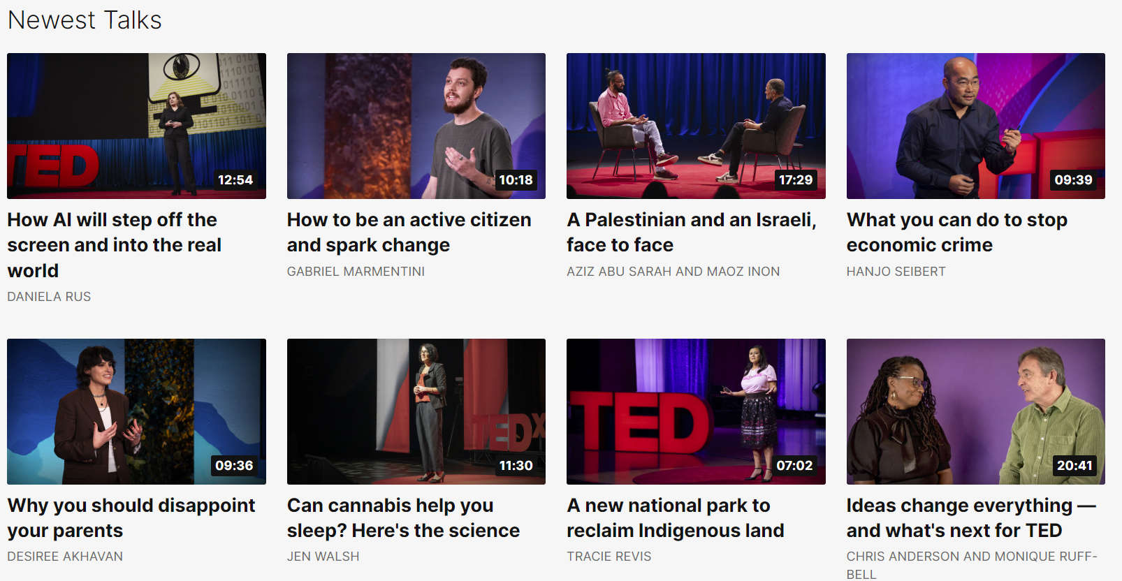 TED Talks: Discover ideas worth spreading