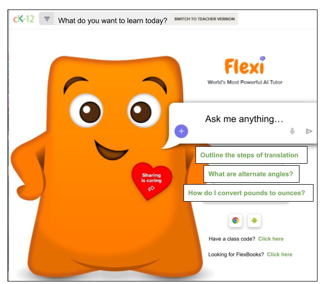 Flexi: CK-12 AI Tutor