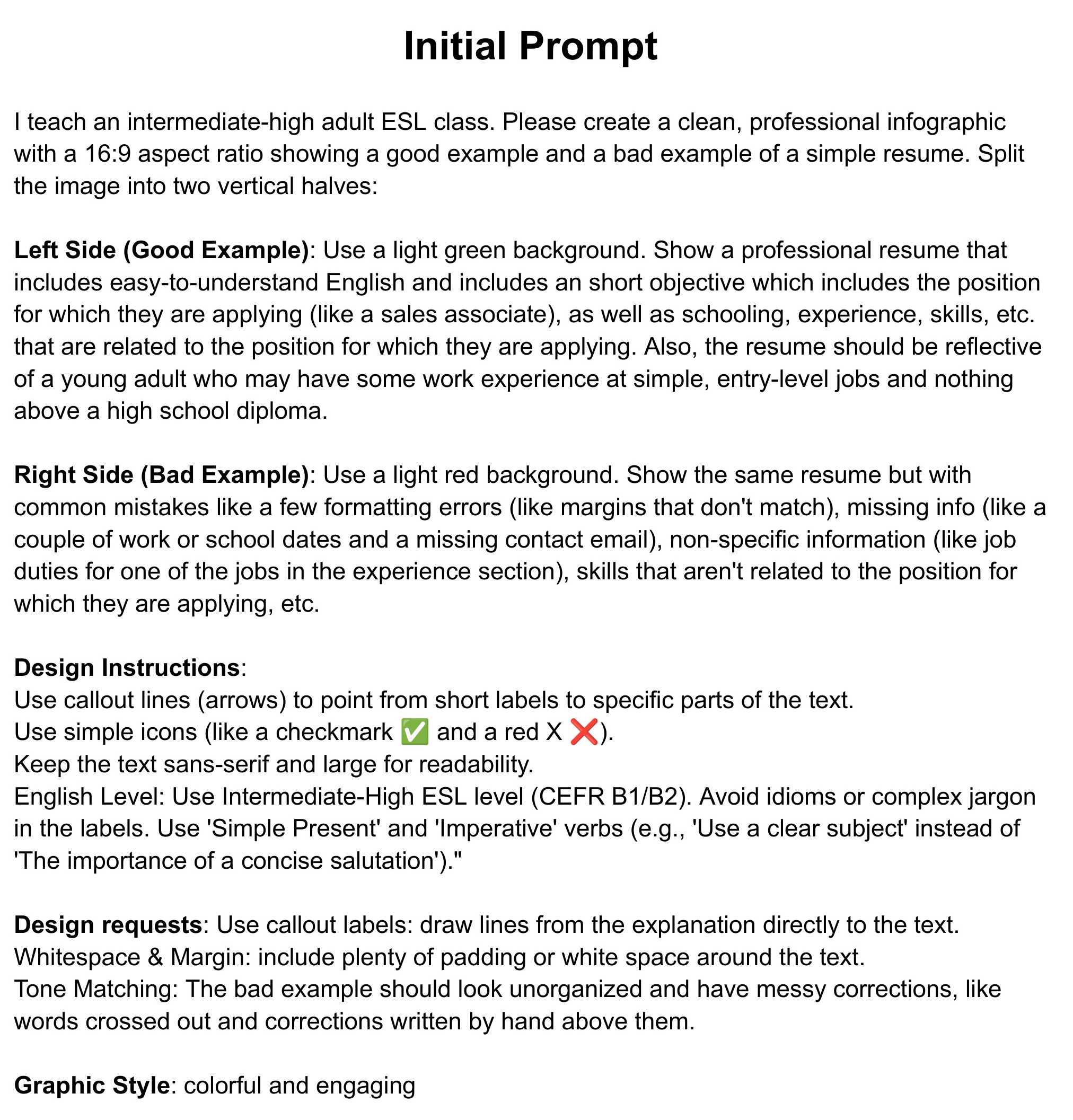 Example - Non-Example AI prompt-1