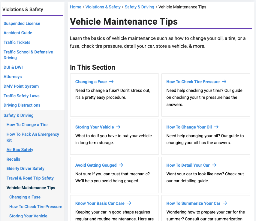 Maintenance Tips