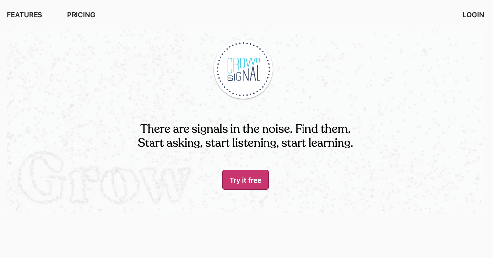 Crowd Signal