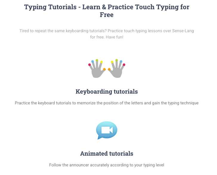 Sense-Lang Typing