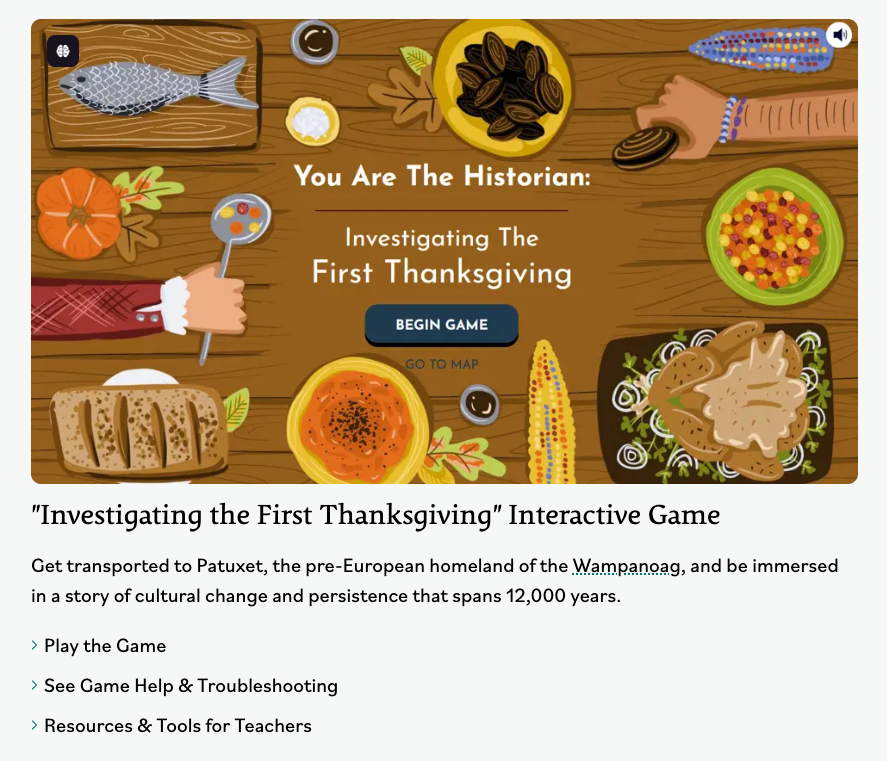 First Thanksgiving