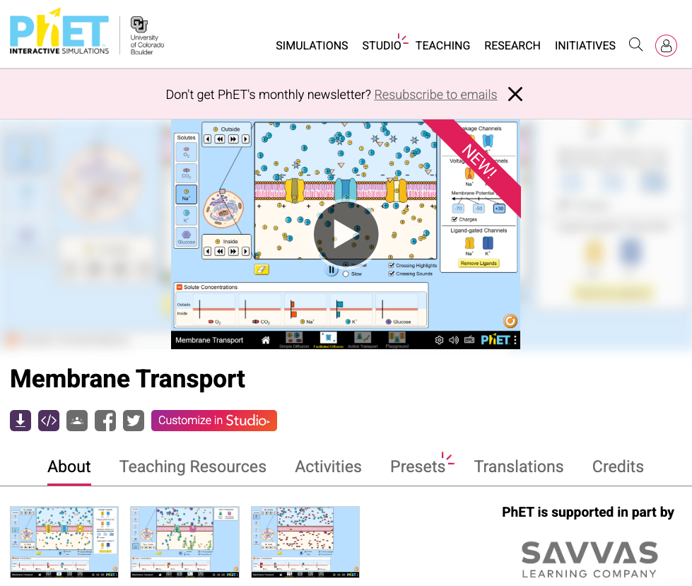 Membrane Transport