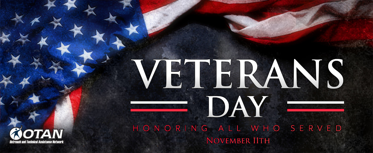 Veterans Day 2022 Web Banner - Honoring All Who Served - November 11th