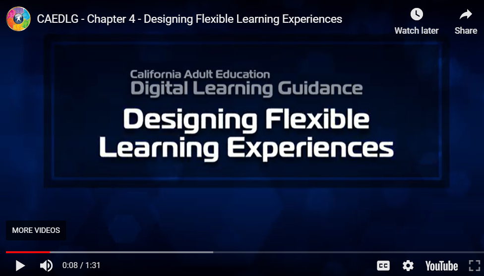 Designing Flexible Learning Experiences