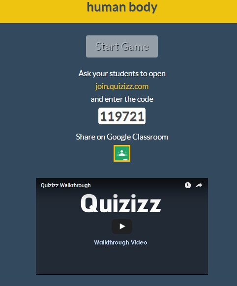 Quizizz Code