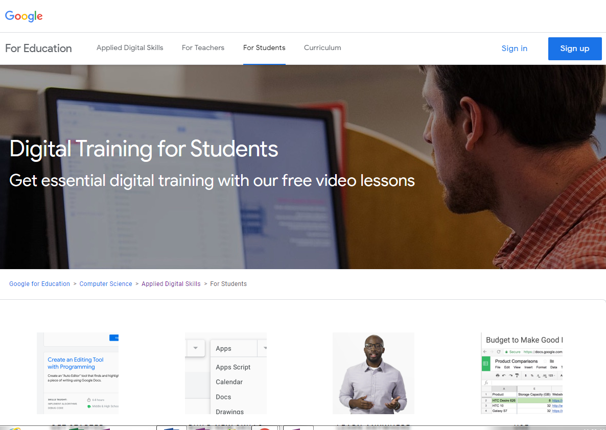 Digital Training for Students