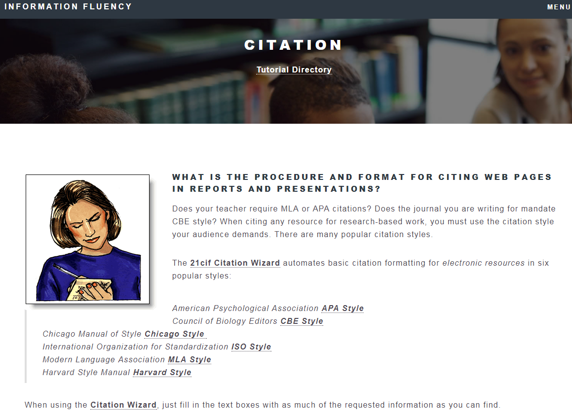 Citation Tutorial Directory