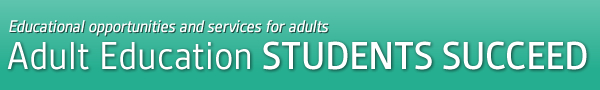 Adult Education Students Succeed web banner