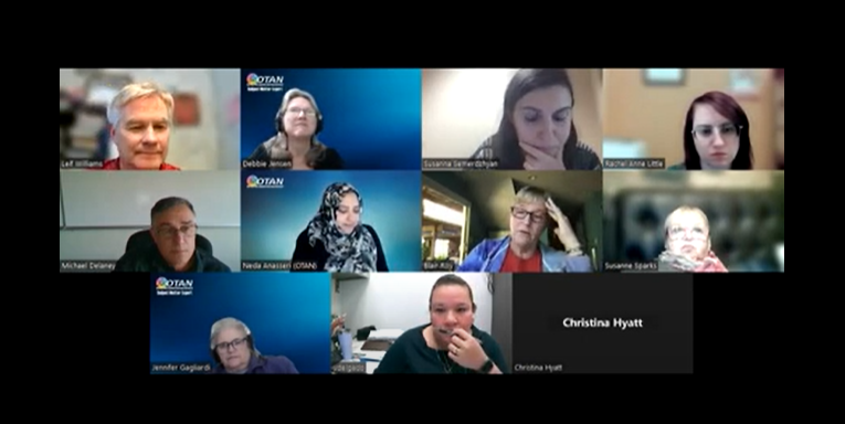 Screenshot of Zoom meeting showing multiple attendees.