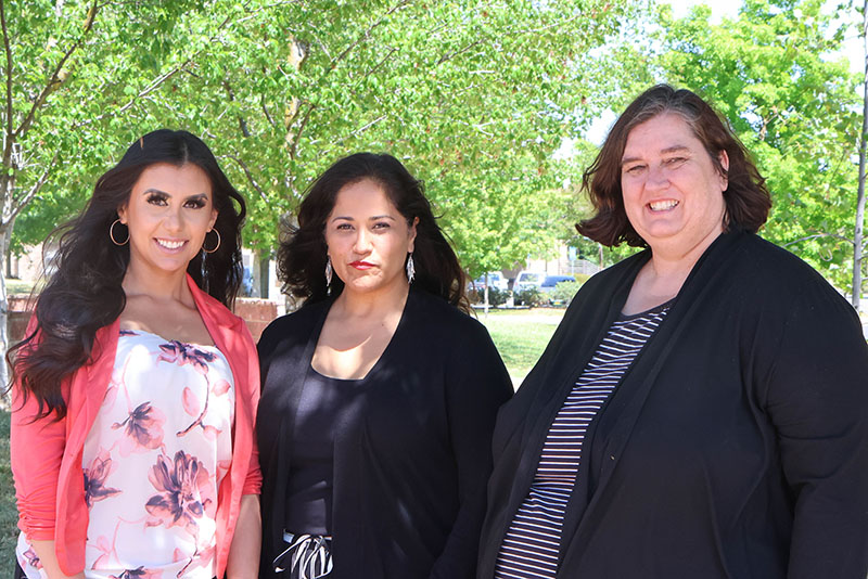 Members of the Victor Valley College DLAC team with their coach