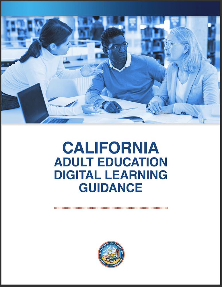 Cover of California Adult Education Digital Learning Guidance