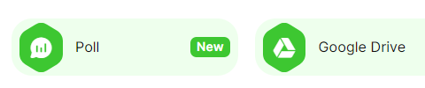 Poll and Google Drive options