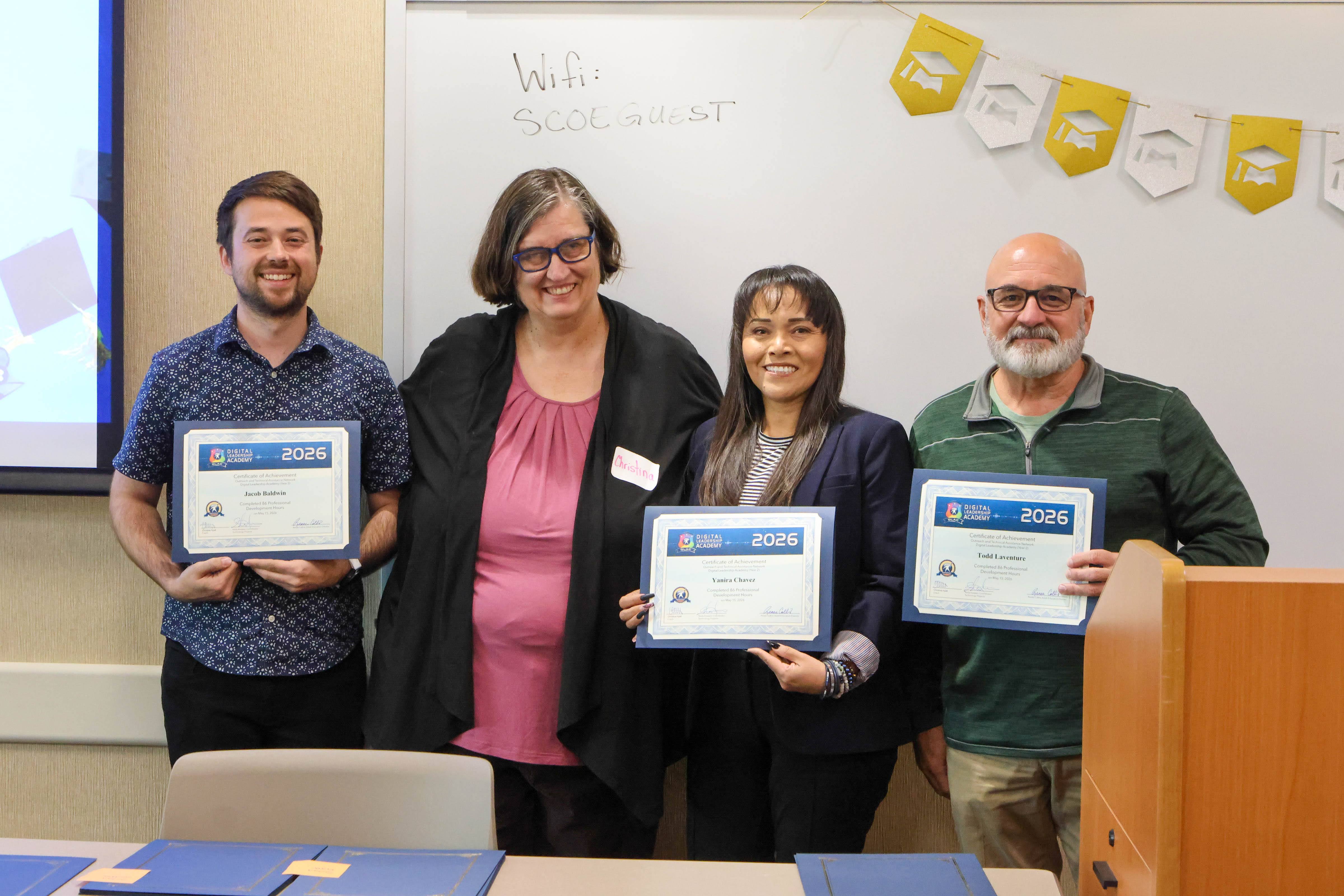 Burbank staff and OTAN trainer