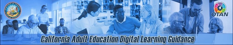 California Adult Education Digital Learning Banner