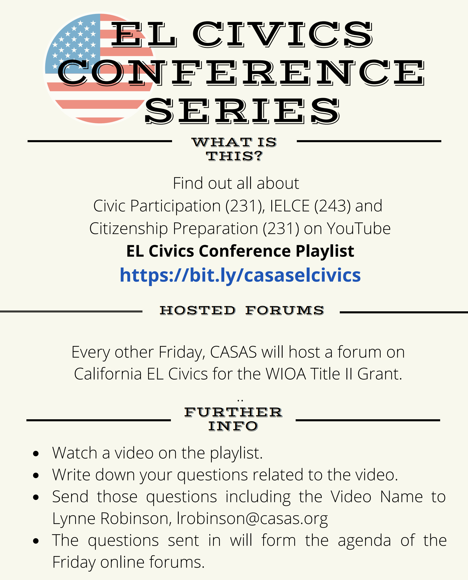 EL Civics Conference Series Flyer