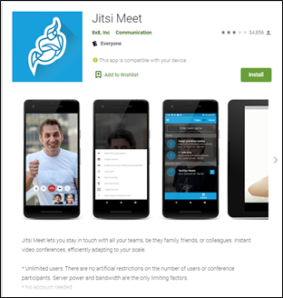 Image of Jitsi Meet app